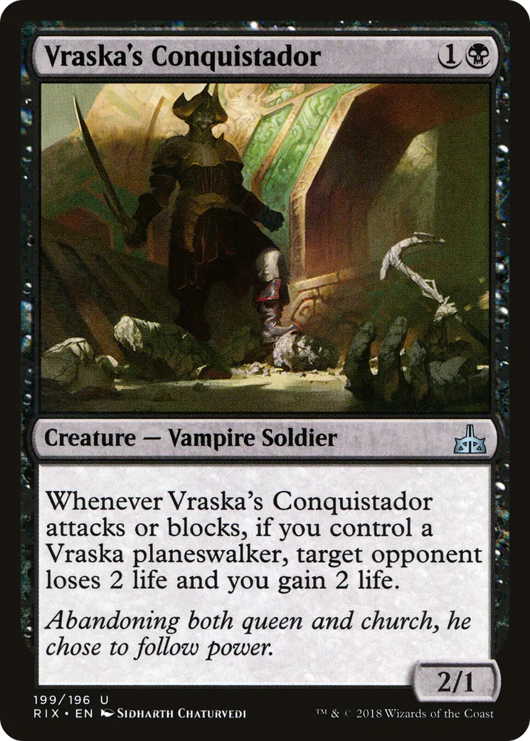 Conquistador de Vraska — Rivals of Ixalan — Magic: The Gathering