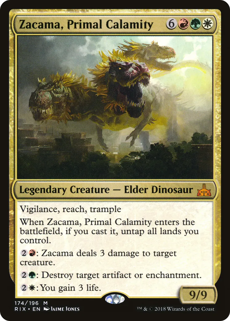 Zacama, Calamité primordiale — Rivals of Ixalan — Magic: The Gathering