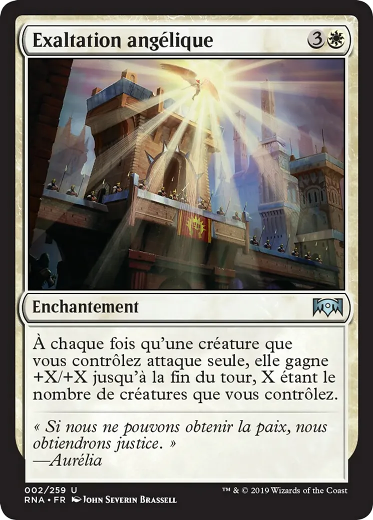 Exaltation angélique — Ravnica Allegiance — Magic: The Gathering