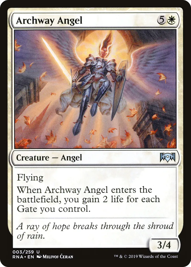 Archway Angel — Ravnica Allegiance — Magic: The Gathering