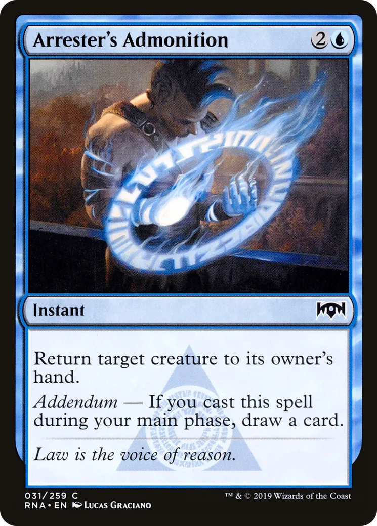 Admonition du courtier — Ravnica Allegiance — Magic: The Gathering