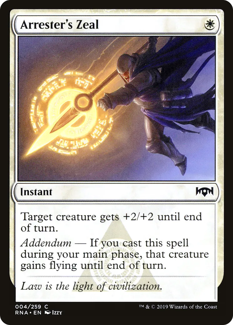 Arrester's Zeal — Ravnica Allegiance — Magic: The Gathering