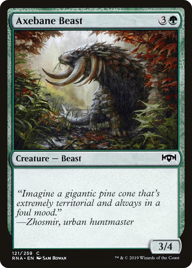 Axebane Beast — Ravnica Allegiance — Magic: The Gathering