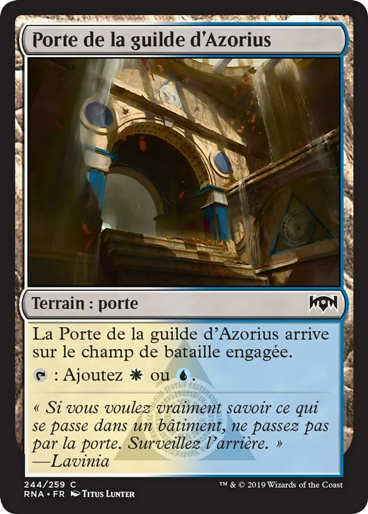 Porte de la guilde d'Azorius — Ravnica Allegiance — Magic: The Gathering