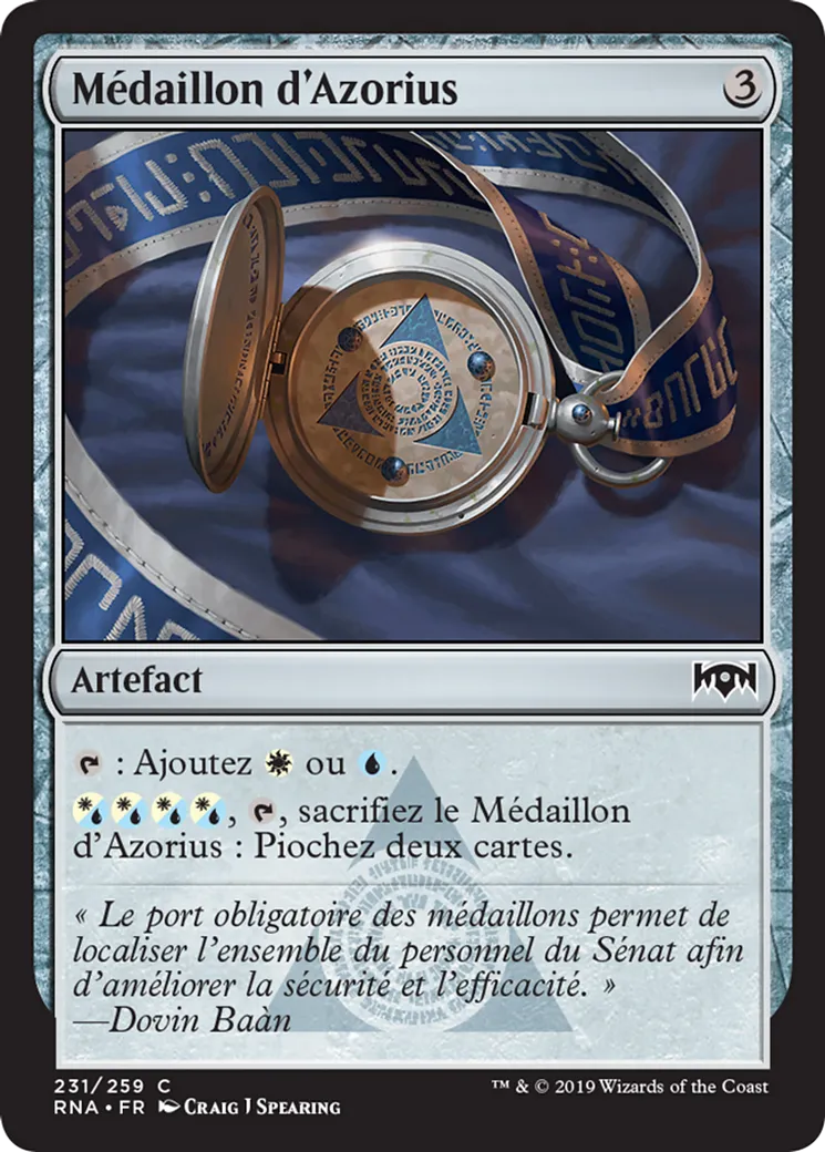 Médaillon d'Azorius — Ravnica Allegiance — Magic: The Gathering