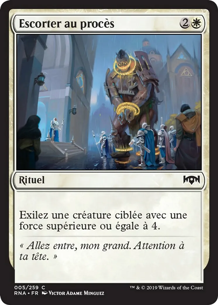 Escorter au procès — Ravnica Allegiance — Magic: The Gathering