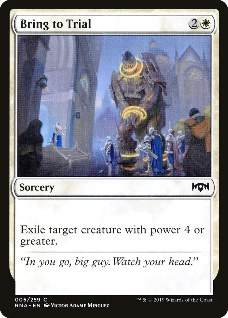 Escorter au procès — Ravnica Allegiance — Magic: The Gathering
