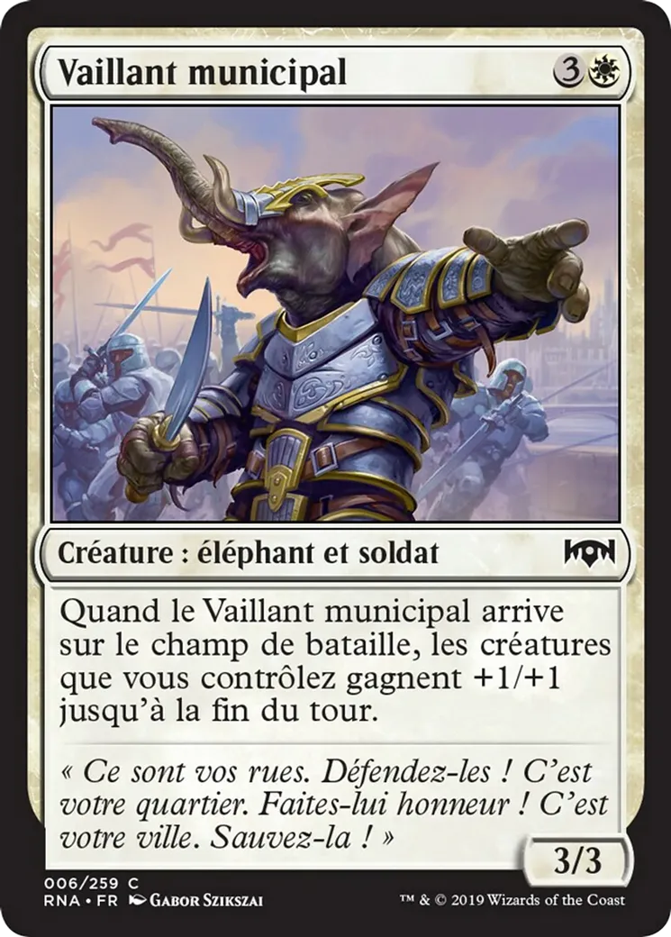 Vaillant municipal — Ravnica Allegiance — Magic: The Gathering