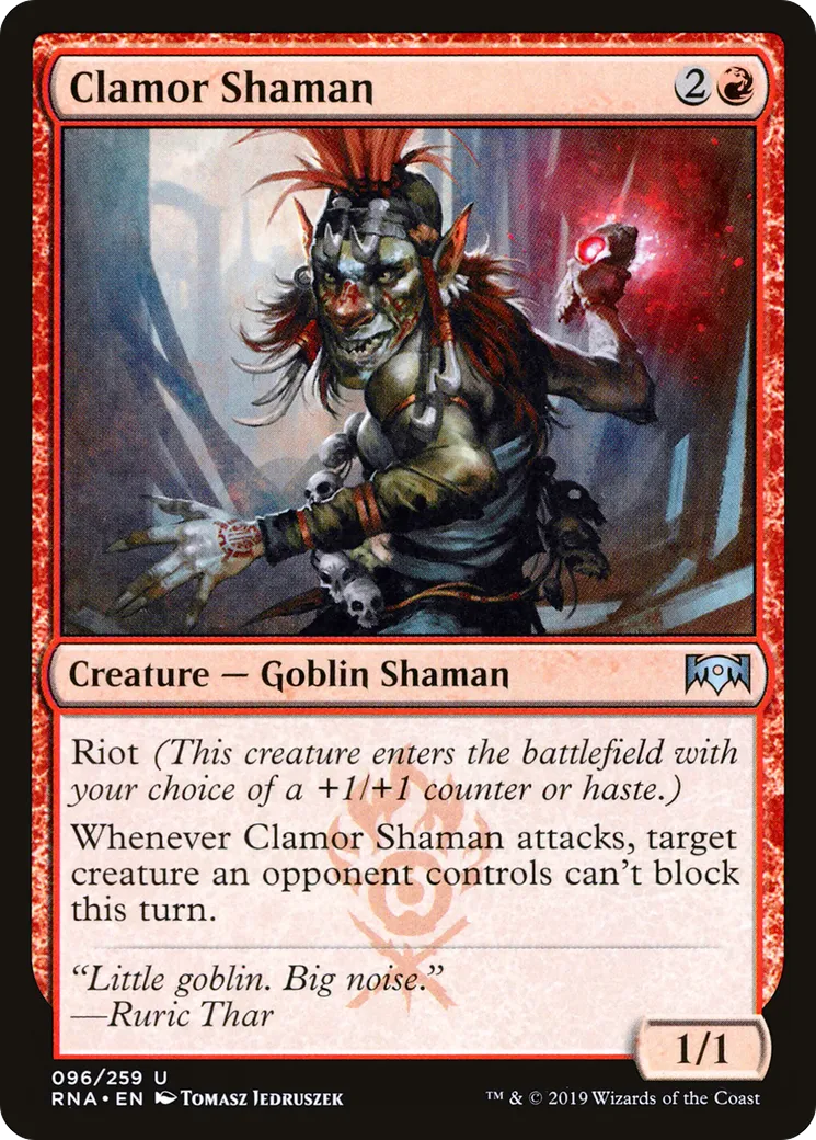 Clamor Shaman — Ravnica Allegiance — Magic: The Gathering