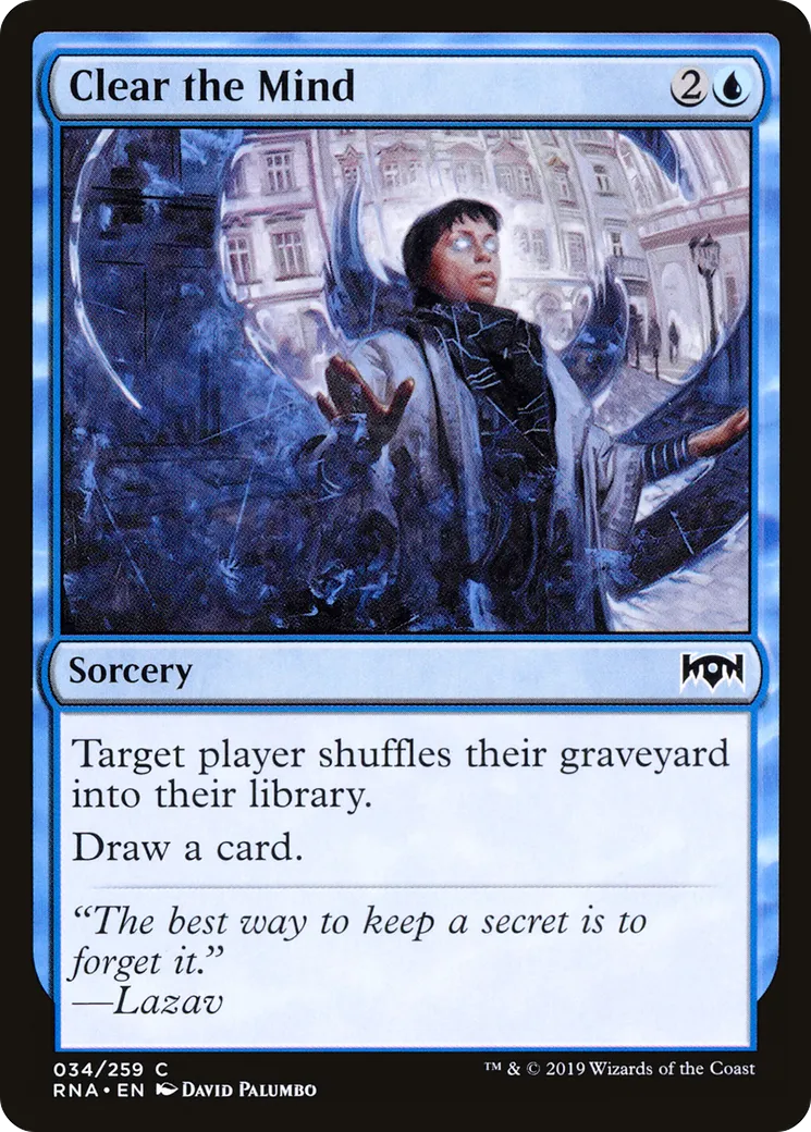 Vider l'esprit — Ravnica Allegiance — Magic: The Gathering