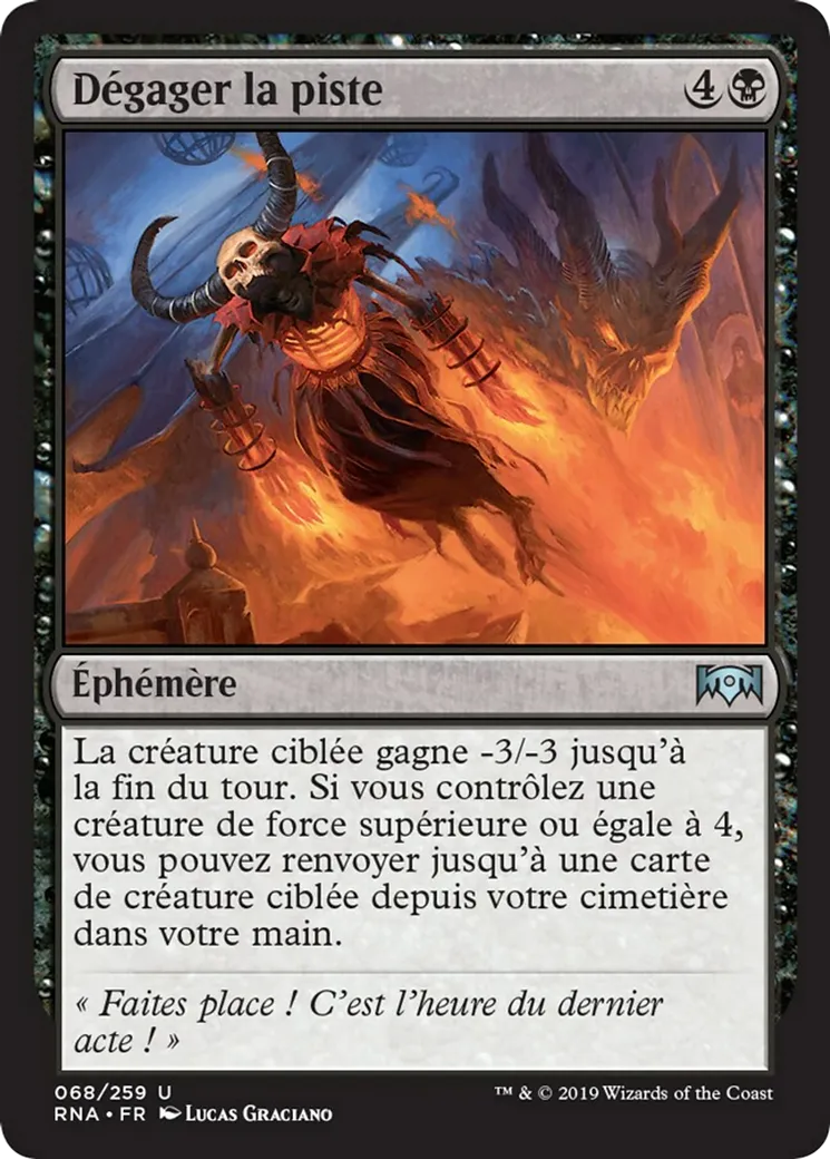 Dégager la piste — Ravnica Allegiance — Magic: The Gathering