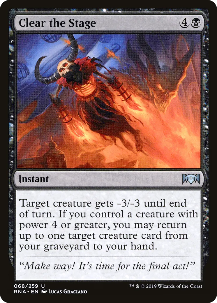 Clear the Stage — Ravnica Allegiance — Magic: The Gathering