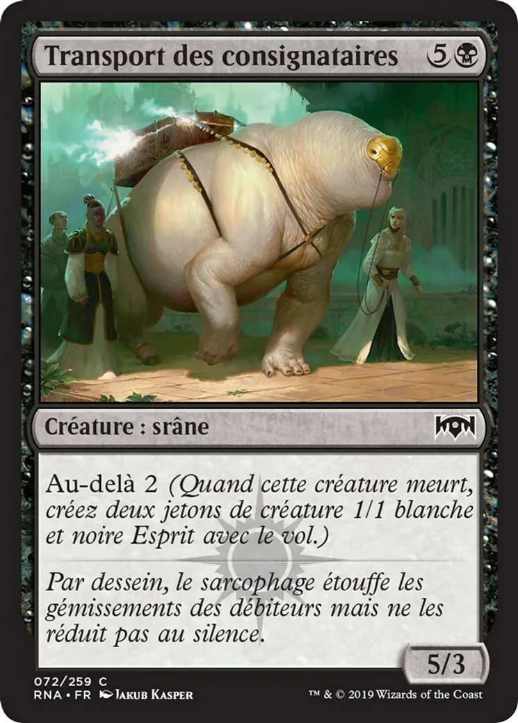 Transport des consignataires — Ravnica Allegiance — Magic: The Gathering
