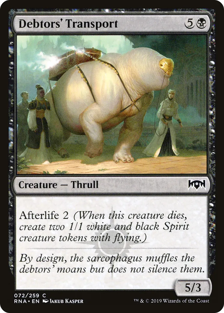 Debtors' Transport — Ravnica Allegiance — Magic: The Gathering