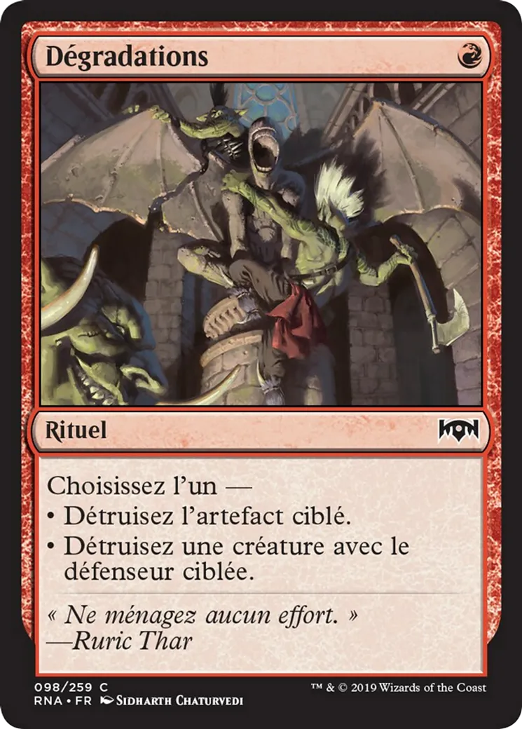 Dégradations — Ravnica Allegiance — Magic: The Gathering