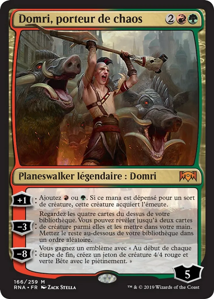 Domri, porteur de chaos — Ravnica Allegiance — Magic: The Gathering