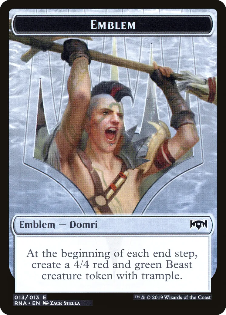 Domri, Chaos Bringer Emblem — Ravnica Allegiance — Magic: The Gathering