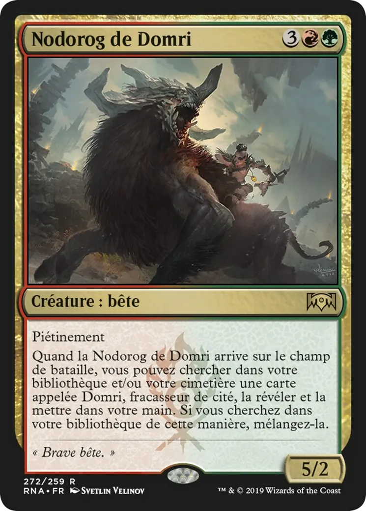 Nodorog de Domri — Ravnica Allegiance — Magic: The Gathering