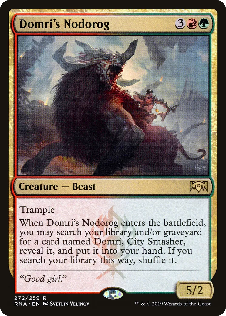 Domri's Nodorog — Ravnica Allegiance — Magic: The Gathering