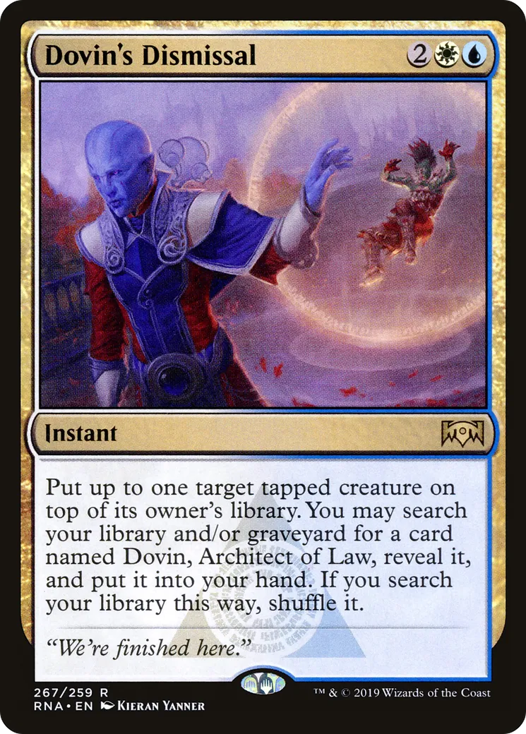 Dovin's Dismissal — Ravnica Allegiance — Magic: The Gathering