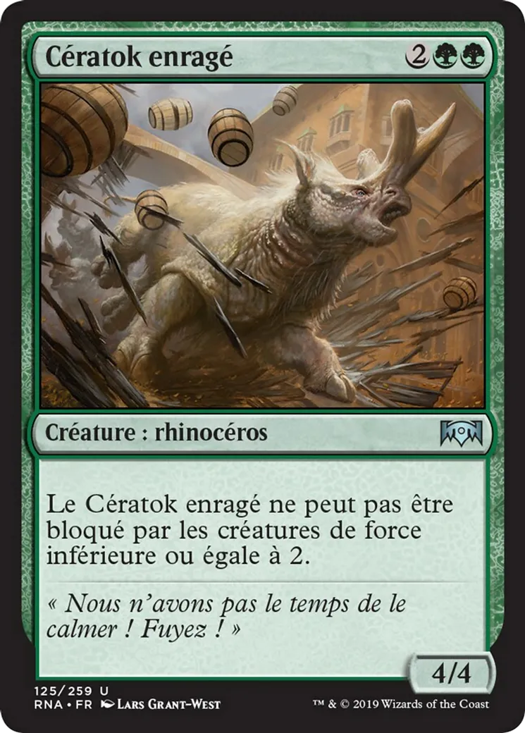 Cératok enragé — Ravnica Allegiance — Magic: The Gathering