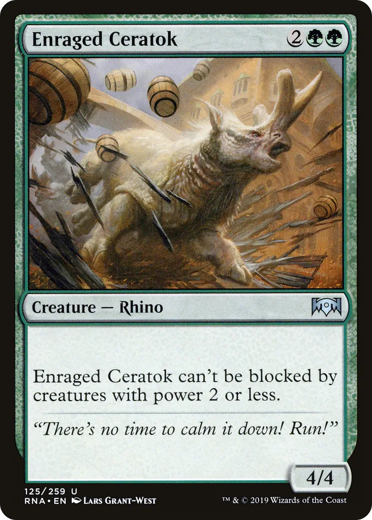 Enraged Ceratok — Ravnica Allegiance — Magic: The Gathering