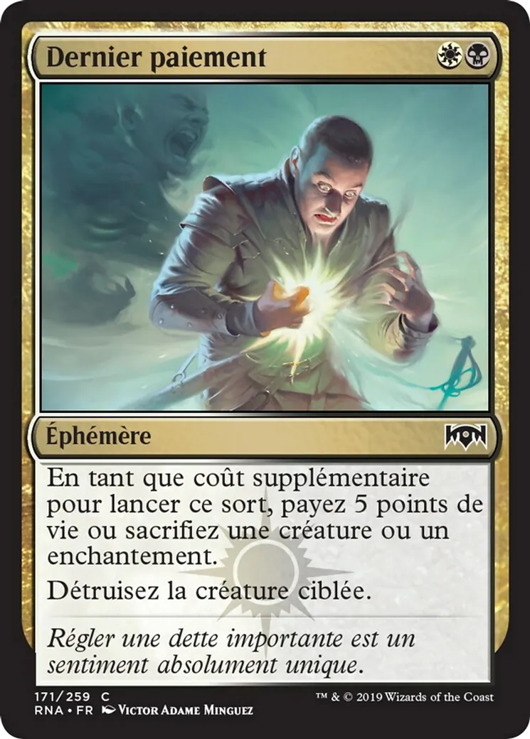 Dernier paiement — Ravnica Allegiance — Magic: The Gathering