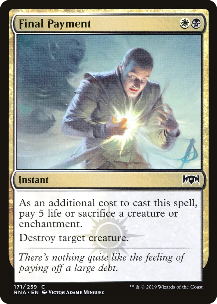 Dernier paiement — Ravnica Allegiance — Magic: The Gathering