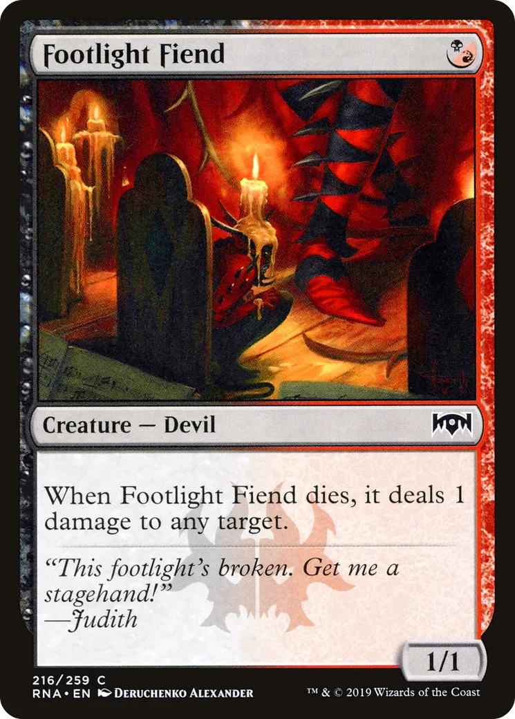 Footlight Fiend — Ravnica Allegiance — Magic: The Gathering