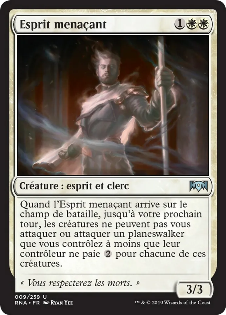 Esprit menaçant — Ravnica Allegiance — Magic: The Gathering