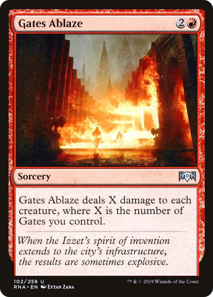 Les portes embrasées — Ravnica Allegiance — Magic: The Gathering
