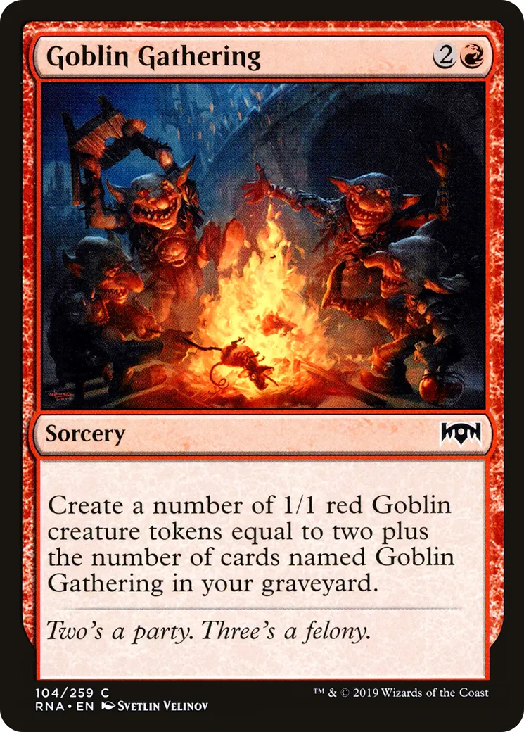 Rassemblement de gobelins — Ravnica Allegiance — Magic: The Gathering