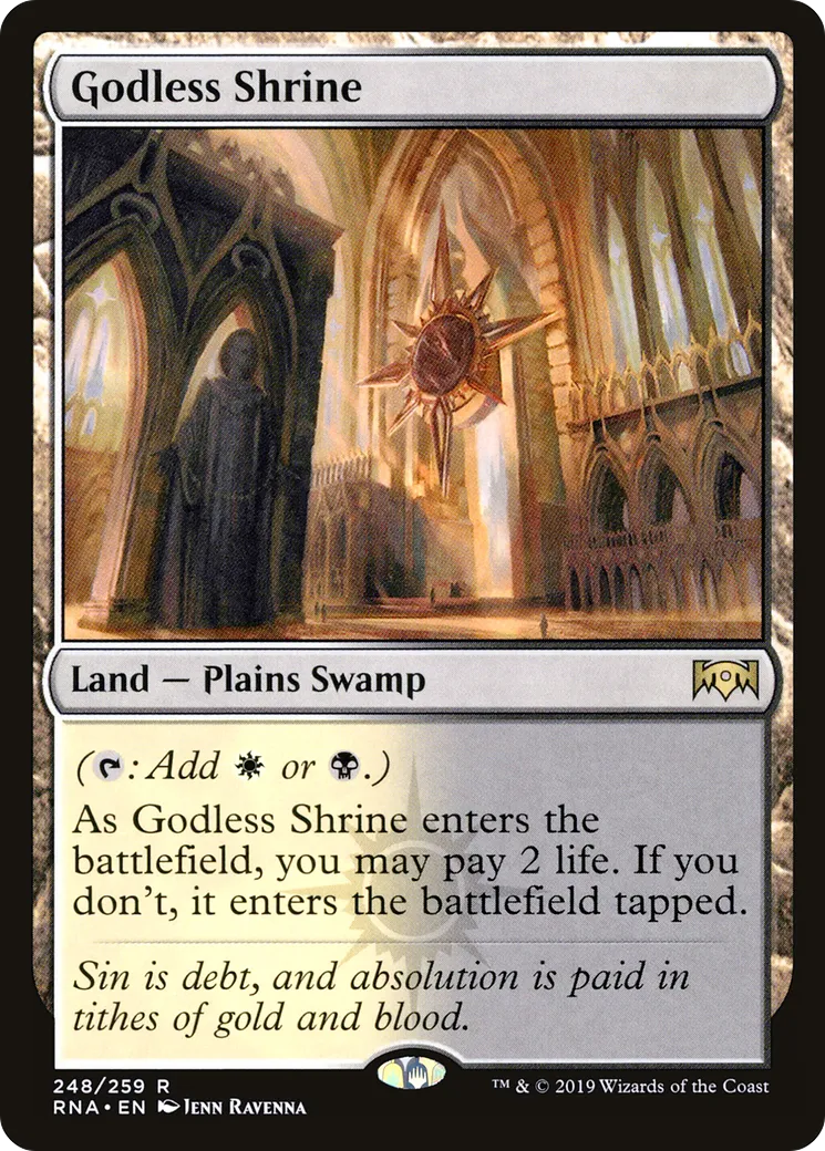 Godless Shrine — Ravnica Allegiance — Magic: The Gathering