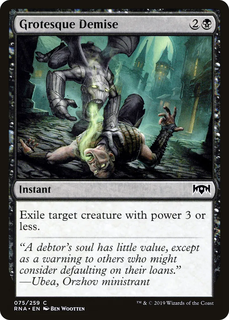 Grotesque Demise — Ravnica Allegiance — Magic: The Gathering