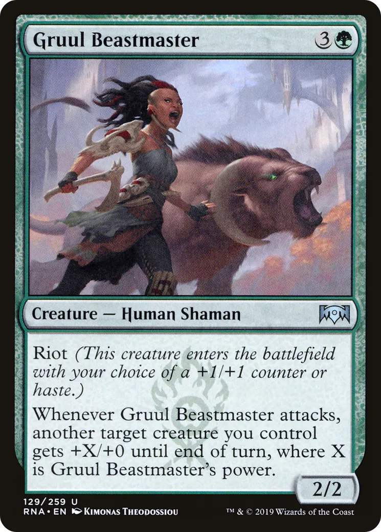 Maîtresse des bêtes gruul — Ravnica Allegiance — Magic: The Gathering