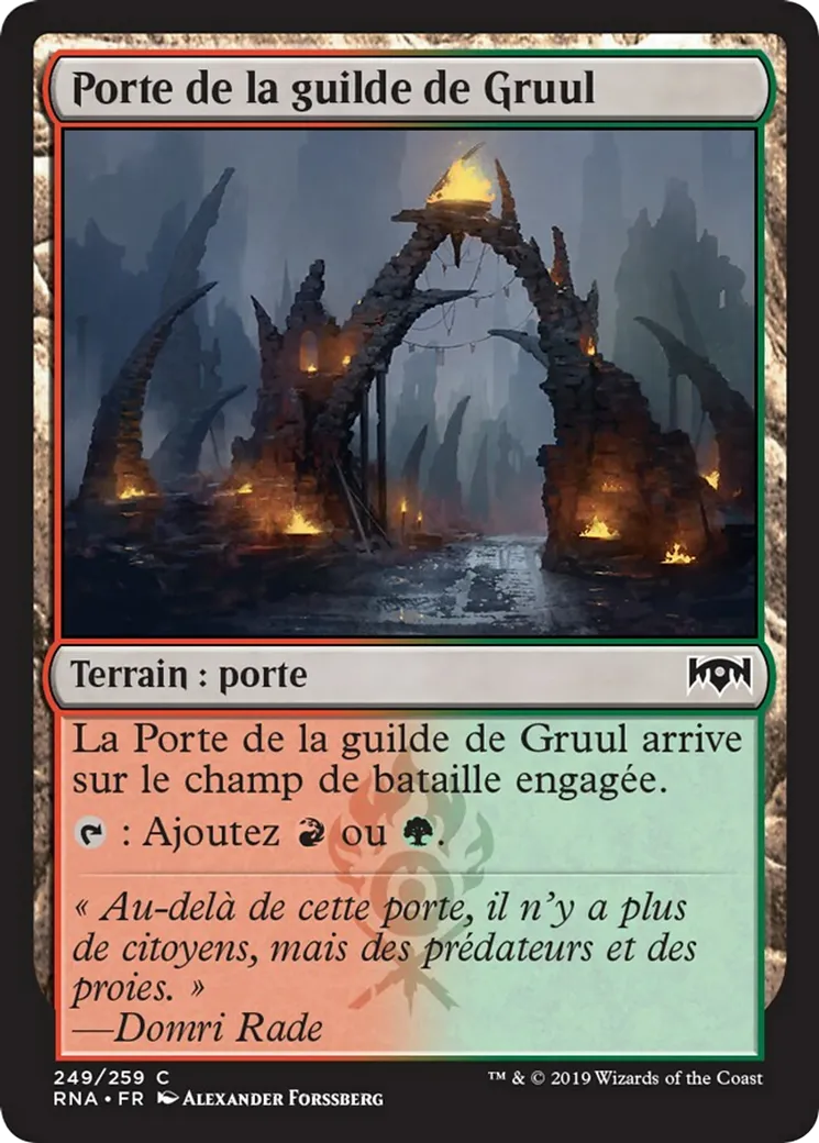 Porte de la guilde de Gruul — Ravnica Allegiance — Magic: The Gathering
