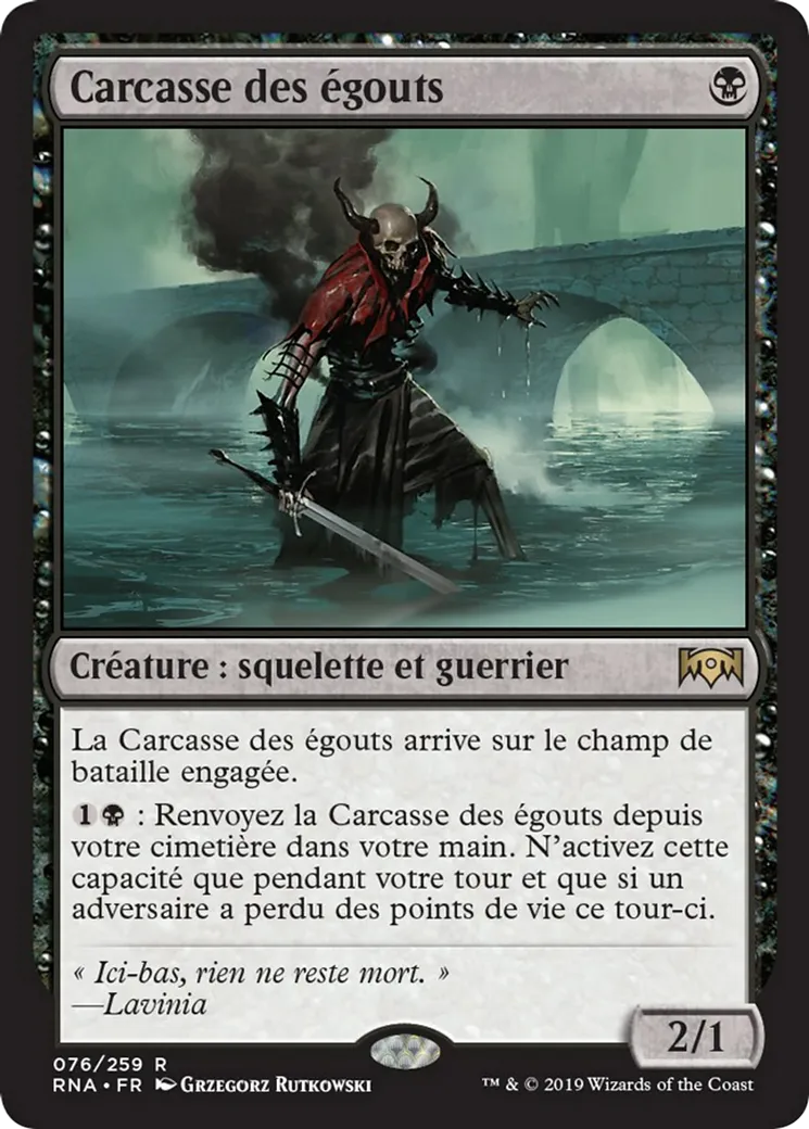 Carcasse des égouts — Ravnica Allegiance — Magic: The Gathering