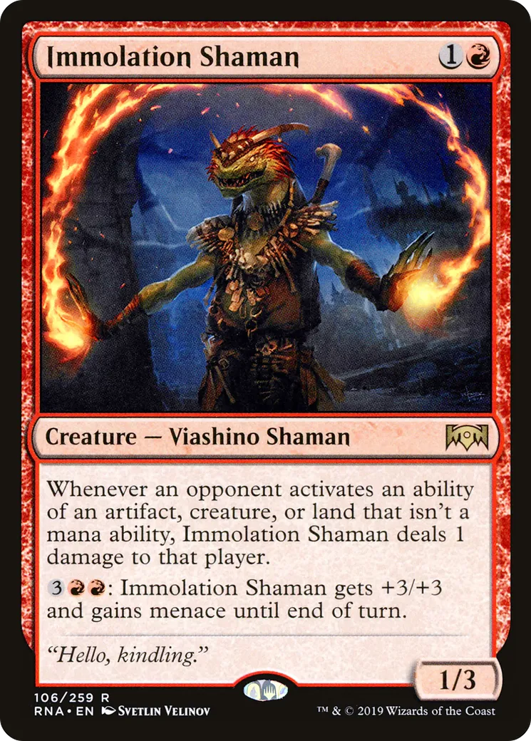 Immolation Shaman — Ravnica Allegiance — Magic: The Gathering