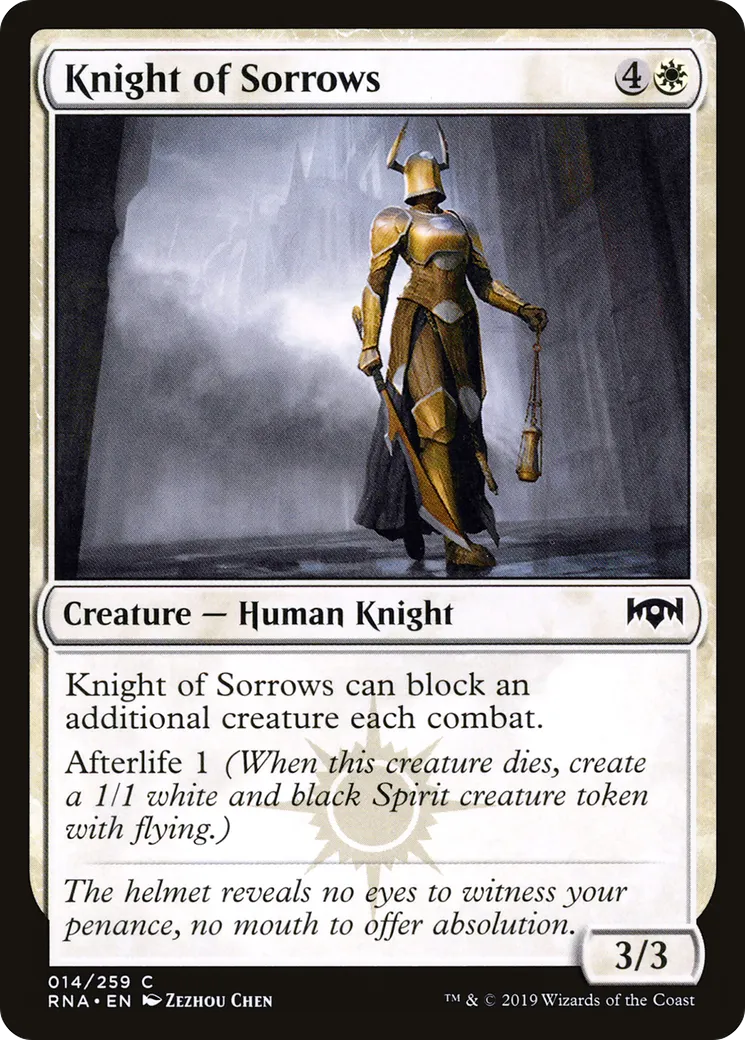 Chevalière des regrets — Ravnica Allegiance — Magic: The Gathering
