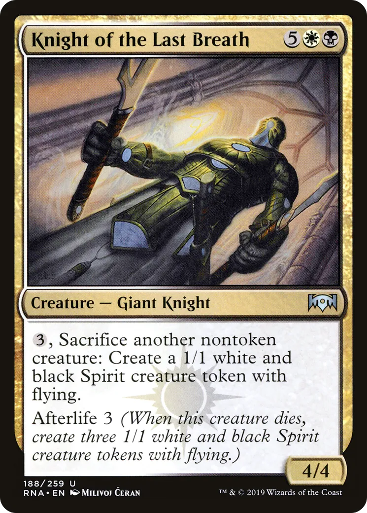 Knight of the Last Breath — Ravnica Allegiance — Magic: The Gathering