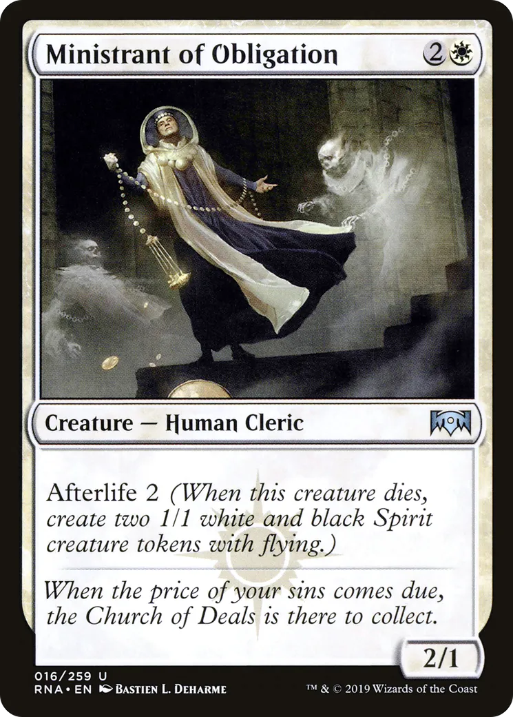 Ministrant of Obligation — Ravnica Allegiance — Magic: The Gathering