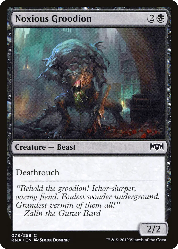 Noxious Groodion — Ravnica Allegiance — Magic: The Gathering
