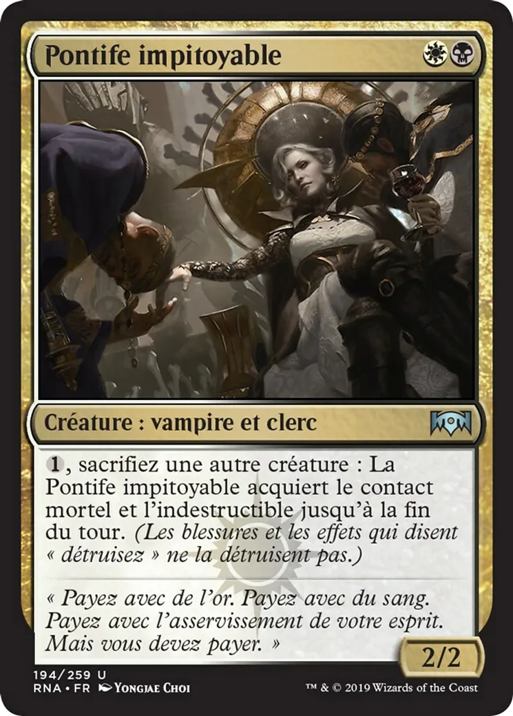 Pontife impitoyable — Ravnica Allegiance — Magic: The Gathering