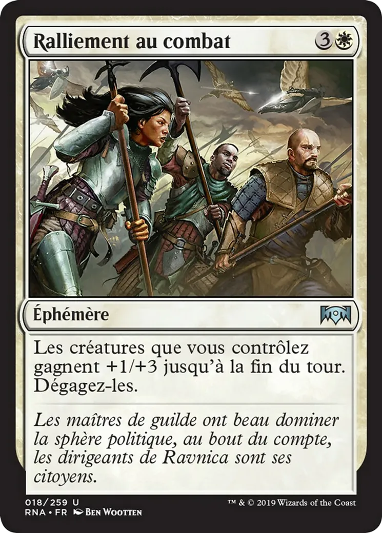 Ralliement au combat — Ravnica Allegiance — Magic: The Gathering