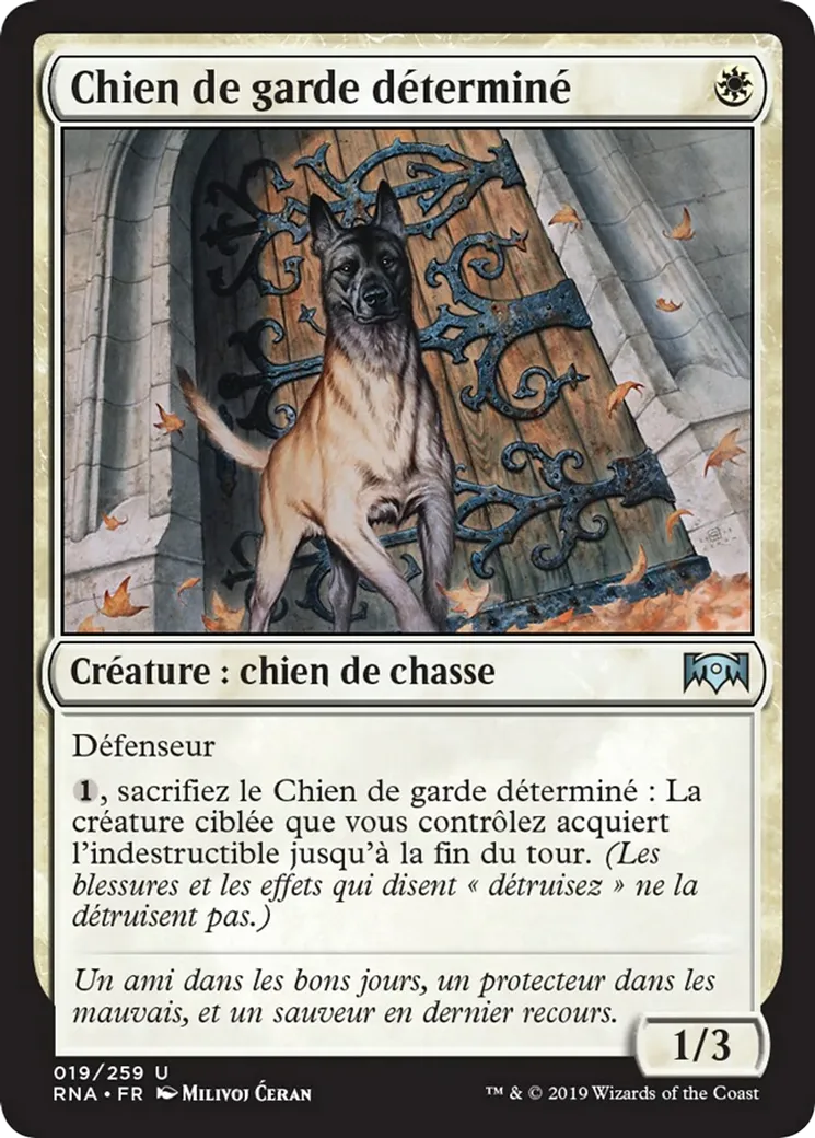 Chien de garde déterminé — Ravnica Allegiance — Magic: The Gathering