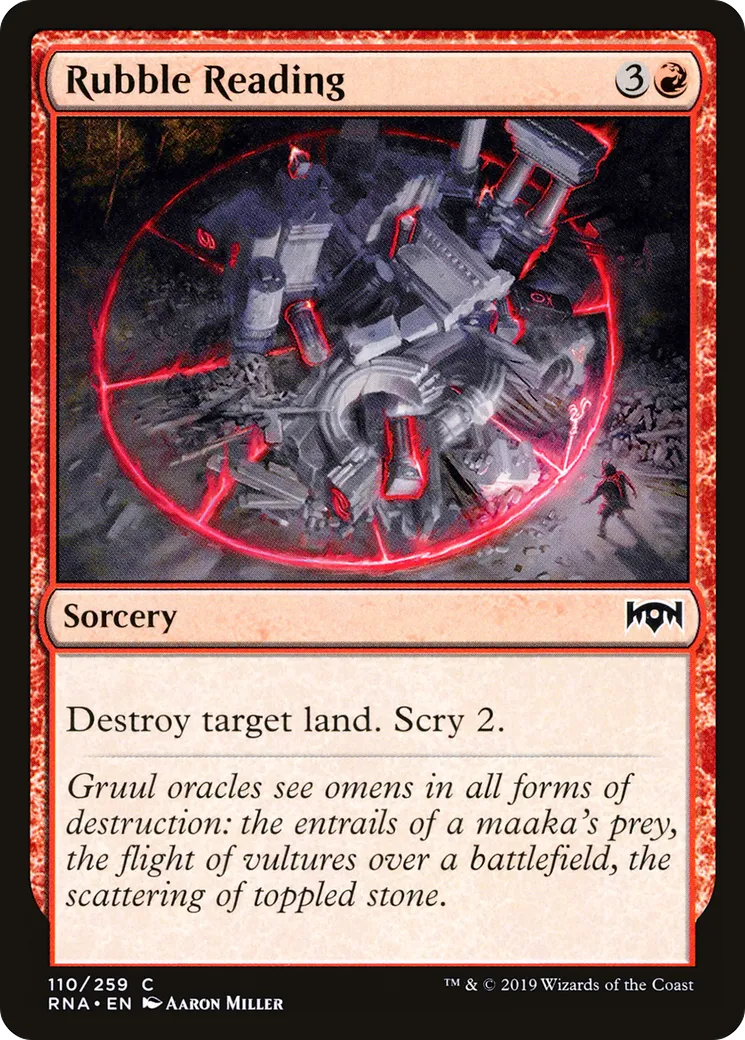 Rubble Reading — Ravnica Allegiance — Magic: The Gathering