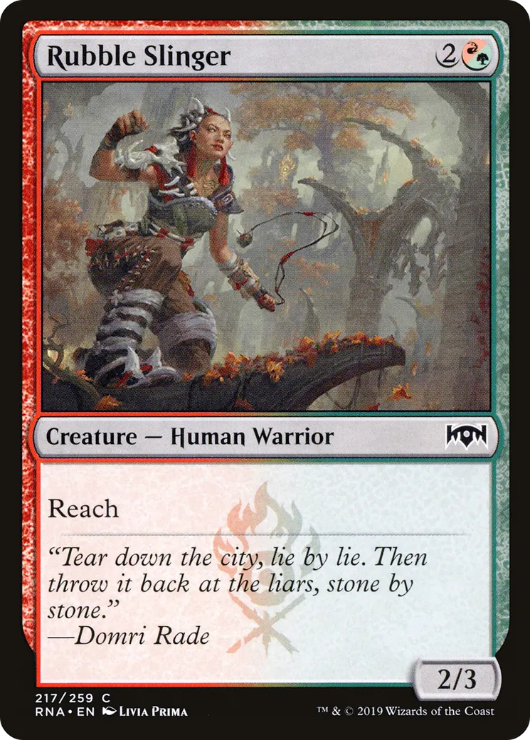 Rubble Slinger — Ravnica Allegiance — Magic: The Gathering