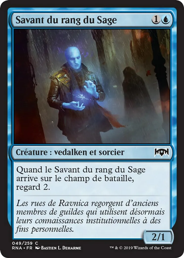 Savant du rang du Sage — Ravnica Allegiance — Magic: The Gathering