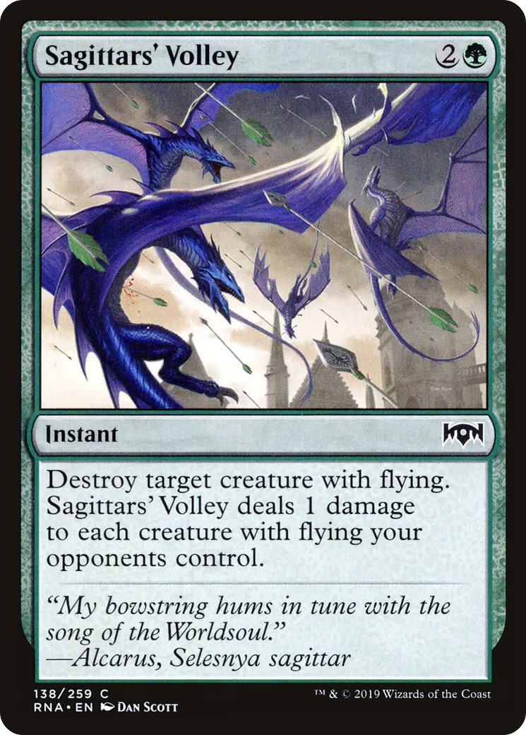 Volée des sagittars — Ravnica Allegiance — Magic: The Gathering