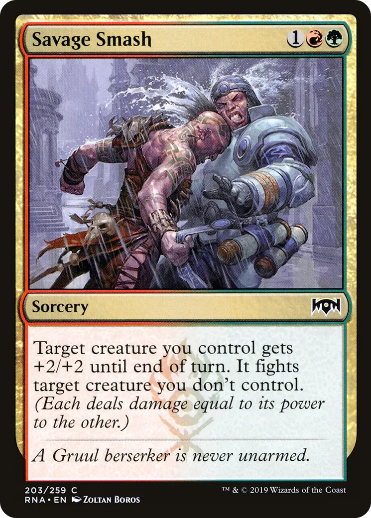 Savage Smash — Ravnica Allegiance — Magic: The Gathering
